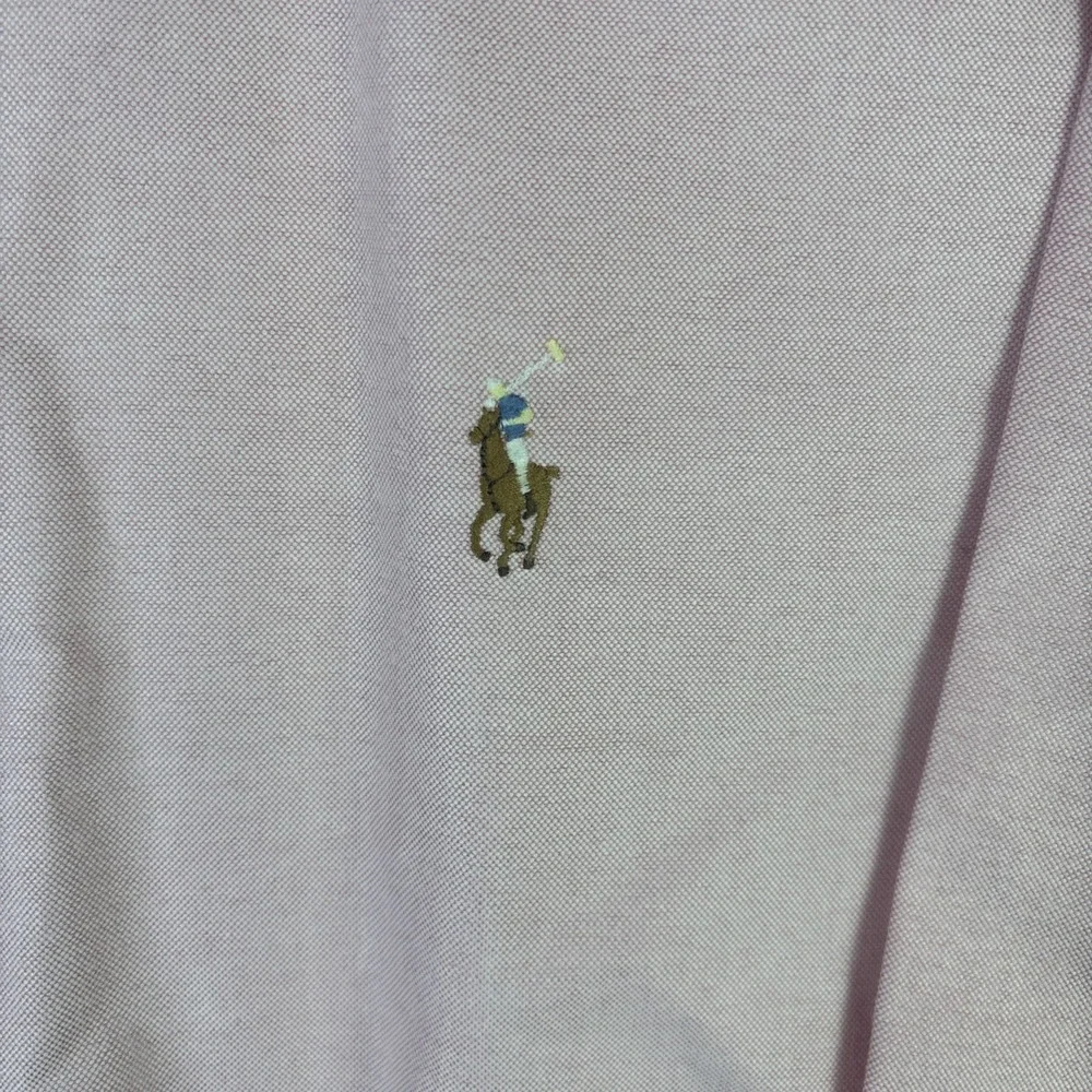 Vtg Polo Ralph Lauren Yarmouth Shirt Men 17 34 Pink Cotton Oxford‎ Flesh Pony